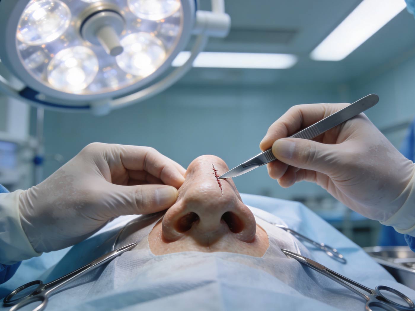 Plastic surgery | Surgery for a deformed nose
